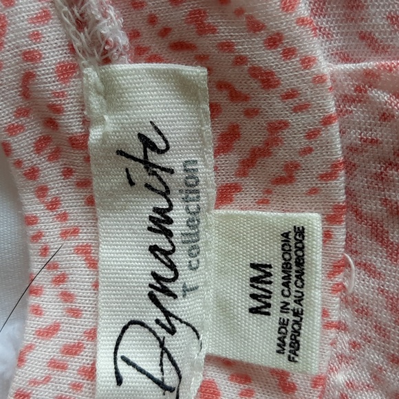 Dynamite t-shirt. Sleeveless Size Medium. Pink/orange. - Picture 10 of 11